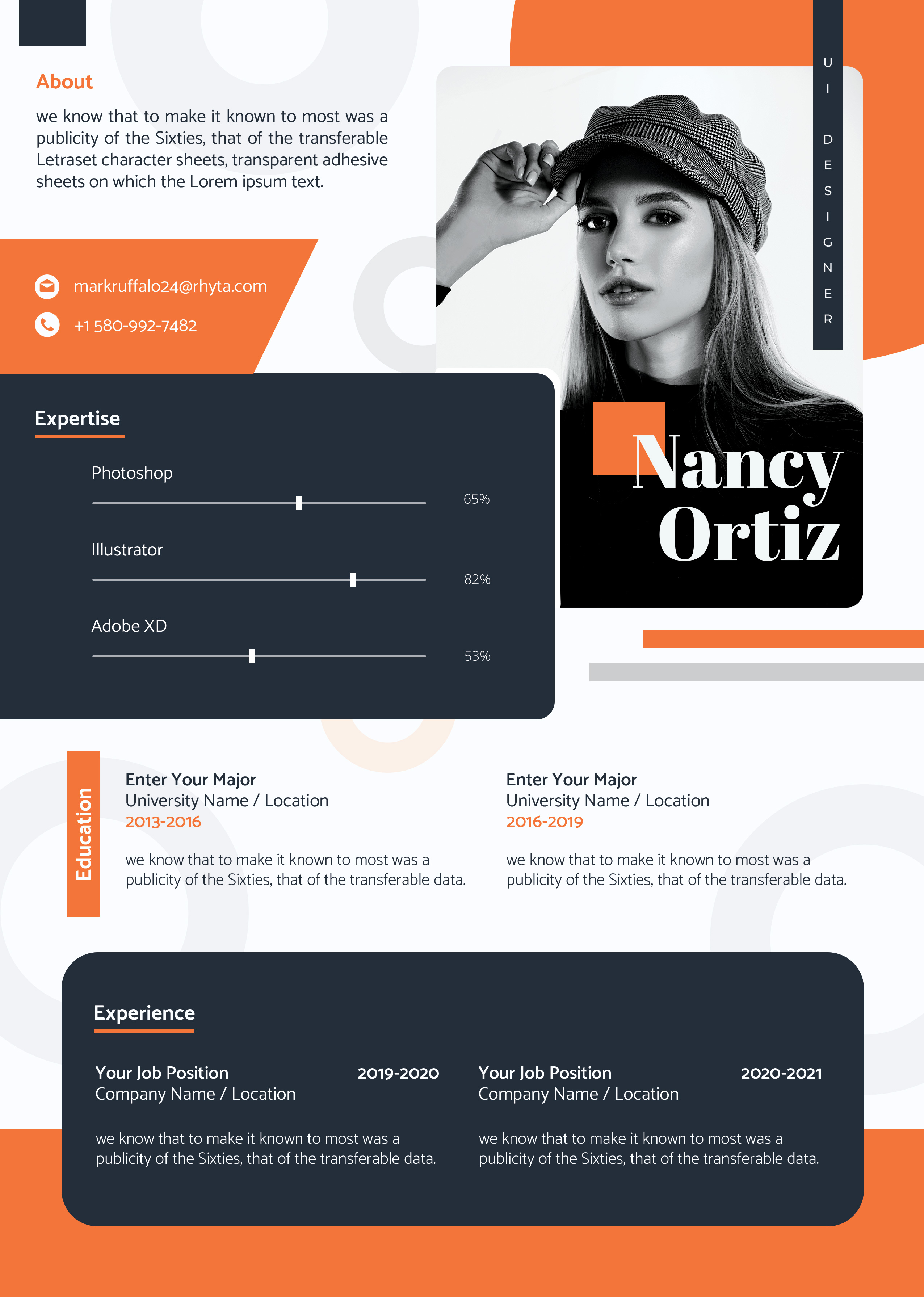 UI Designer Cv Resume 2025