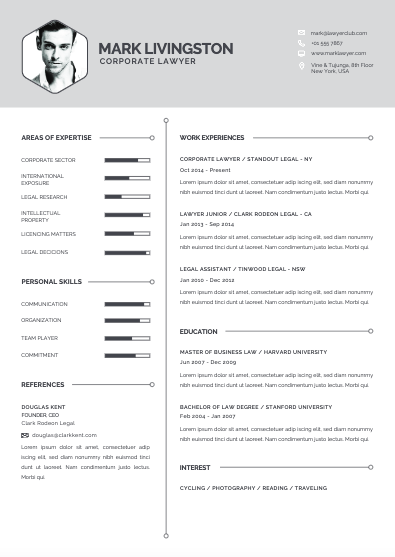 Corporate CV And Cover Letter 2025