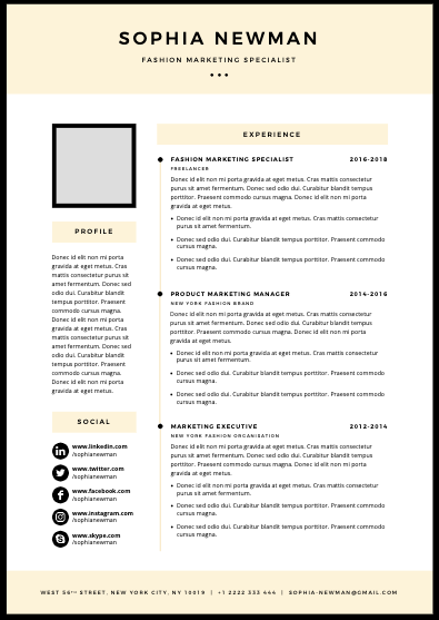 Classic Cv Template 2025